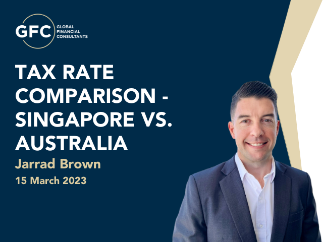 Tax Rate Comparison – Singapore vs. Australia