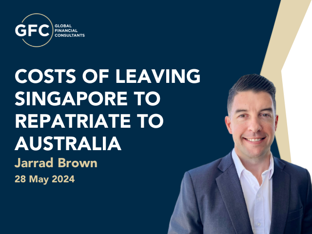 Costs of Leaving Singapore to Repatriate to Australia